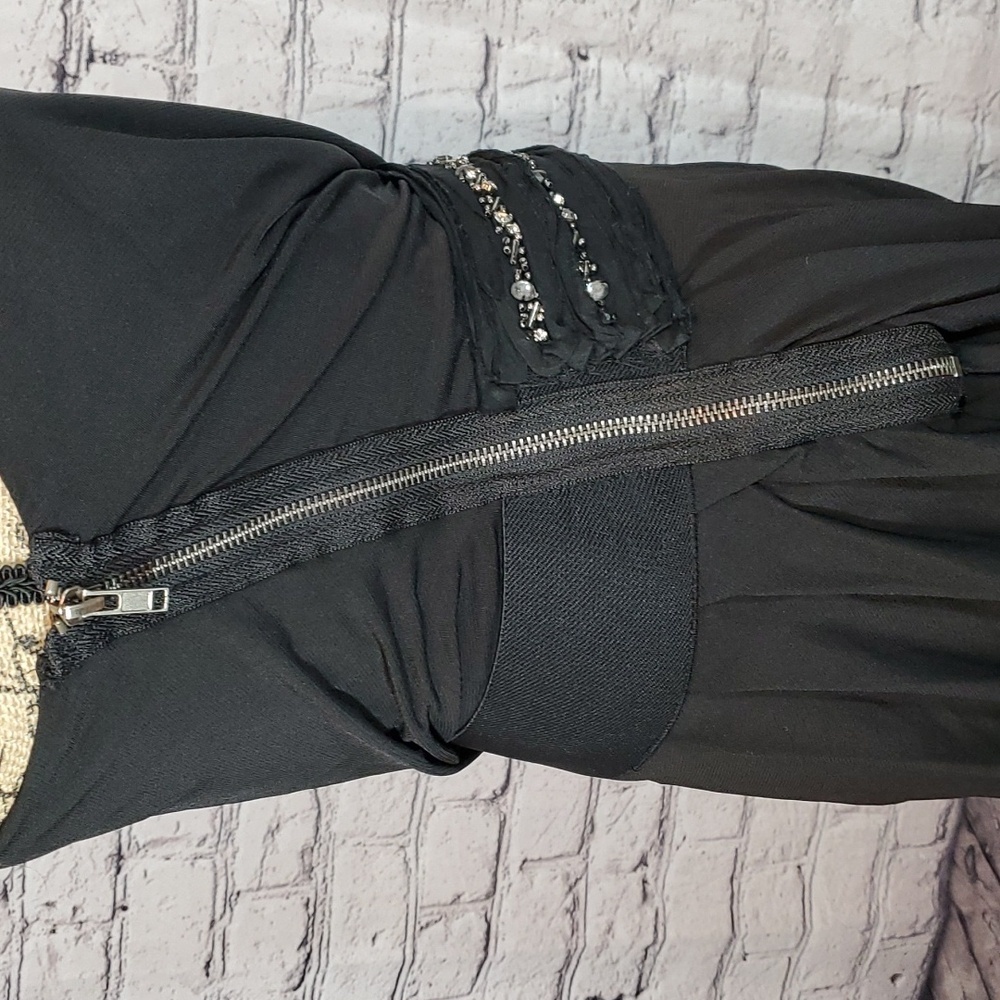 MM Couture by Miss Me Black One-Shoulder Dress Size M - Picture 5 of 11